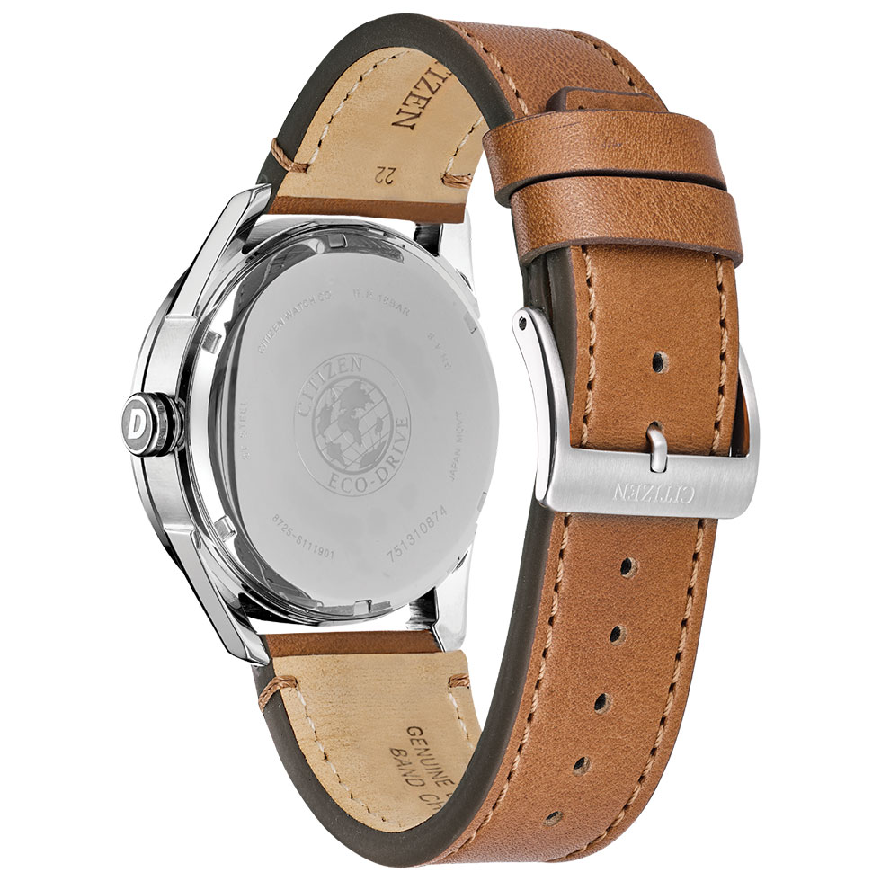 Caramel Leather Men's Drive Watch by Citizen - Image 3