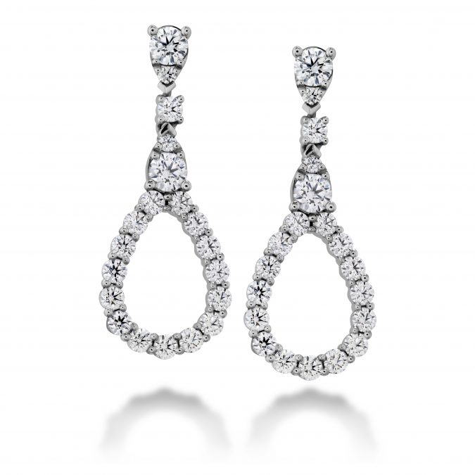 Aerial Diamond Drop Earrings by Hearts on Fire