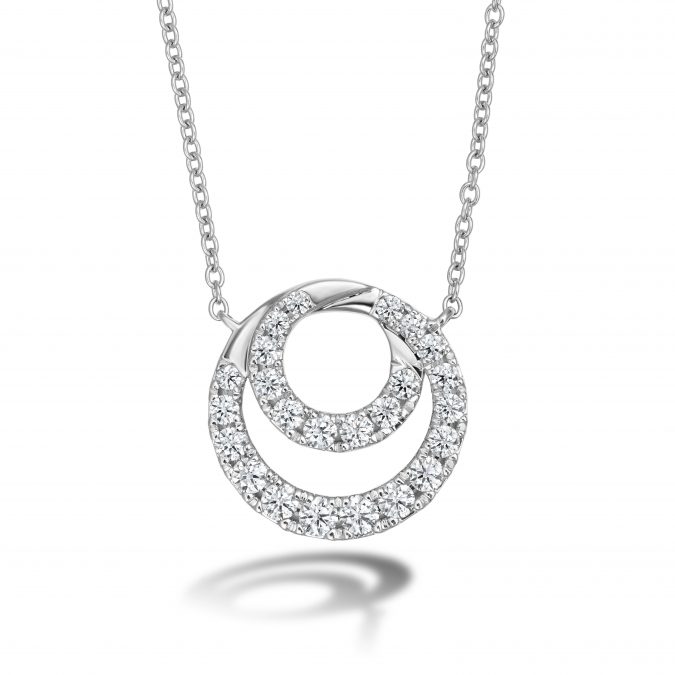 Optima Diamond Circle Pendant by Hearts on Fire