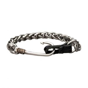 Stainless Steel Fish Hook Bracelet by Inox