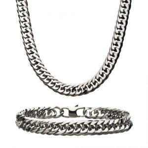 8MM Steel Double Curb Link Chain Set by INOX