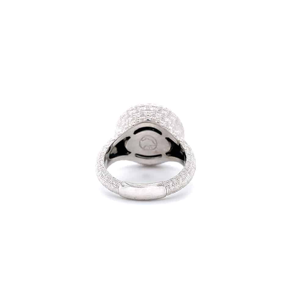 Domed Hematite Ring