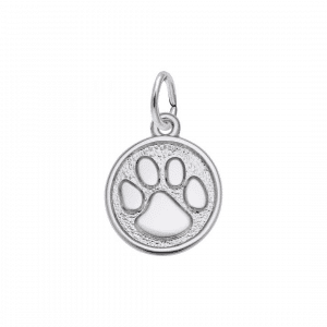 Sterling Silver Paw Print Charm