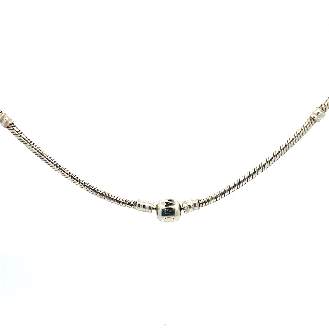 Pandora Signature Logo Pavé & Beads Pendant & Necklace | CoolSprings  Galleria