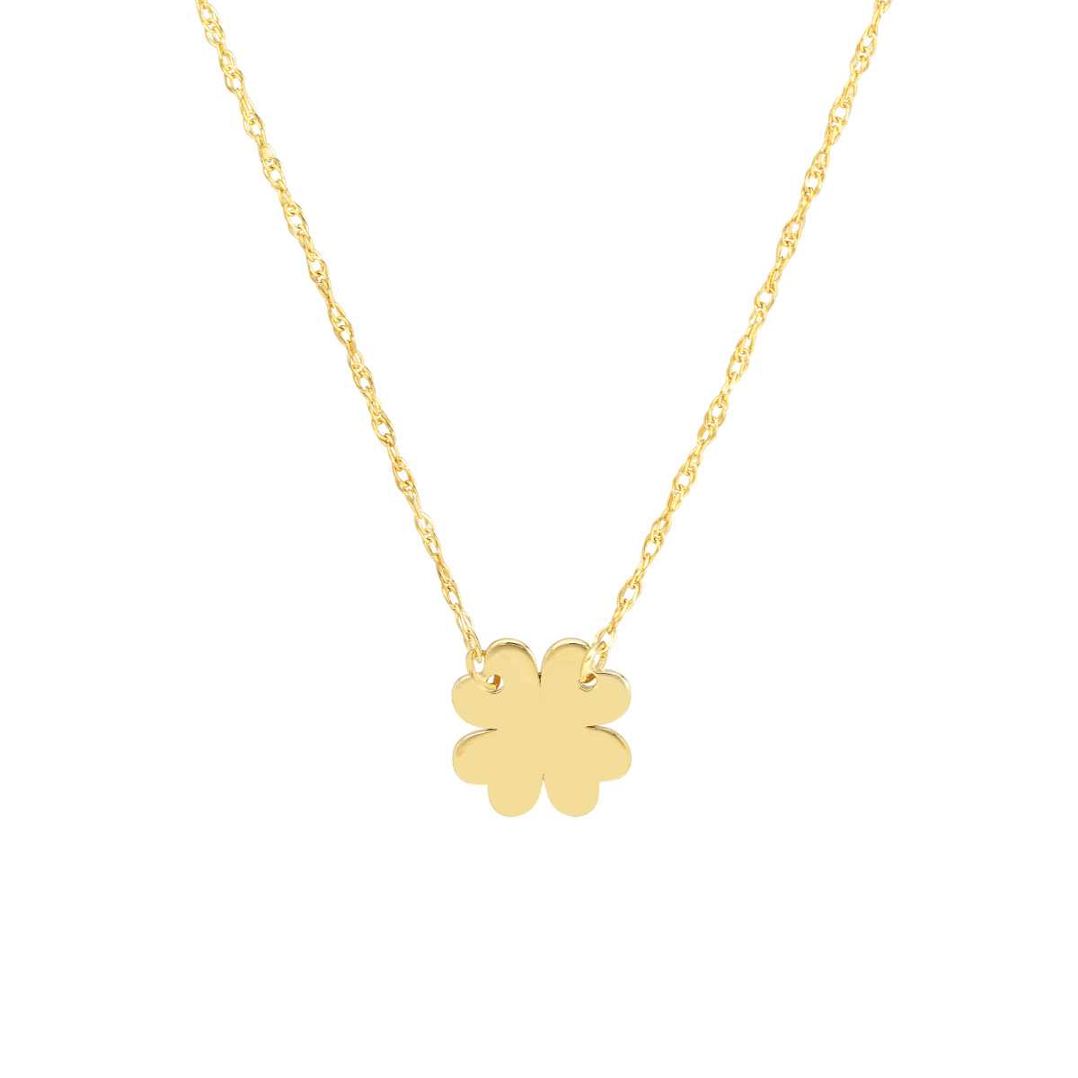So-You Pendant Necklace in 14 karat gold - four leaf clover