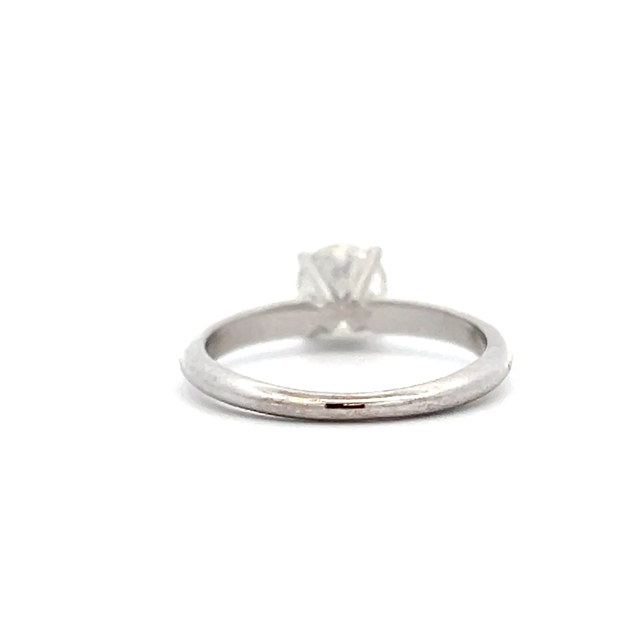 Estate 18K Gold & Platinum 0.90ctw Diamond Solitaire Engagement Ring