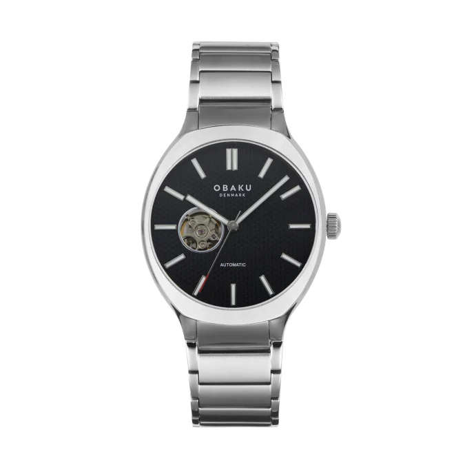 Styrke Black Steel Men’s Watch by Obaku