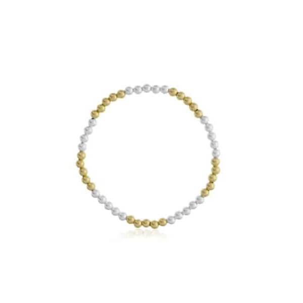 4MM Gold-Filled & Sterling Silver Bead Bracelet by Dee Berkley