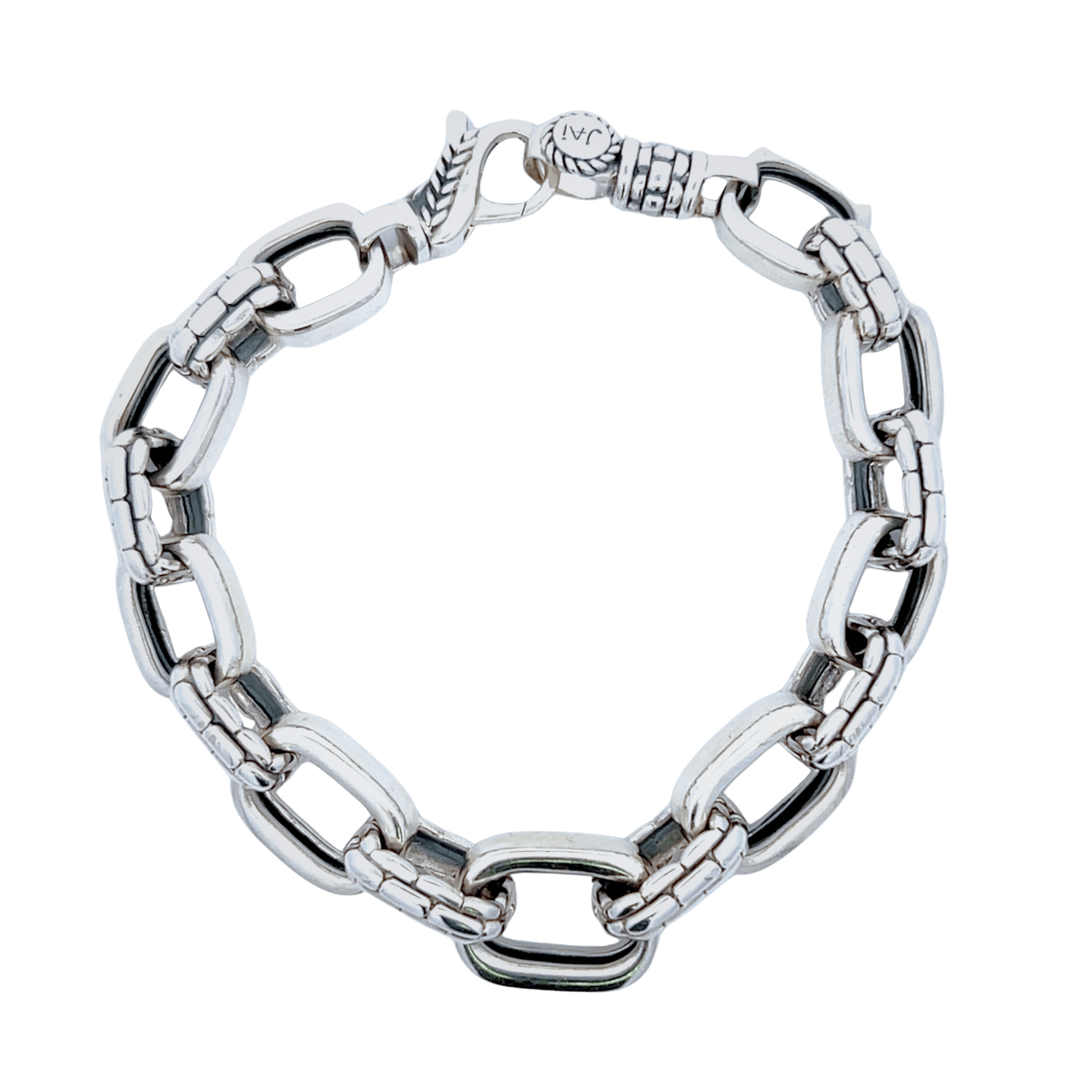 Estate Sterling Silver John Hardy Jai Chunky Link Bracelet