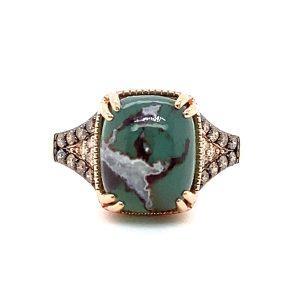 14K Rose Gold 5.24CTW Aquaprase & Diamond Ring by Le Vian