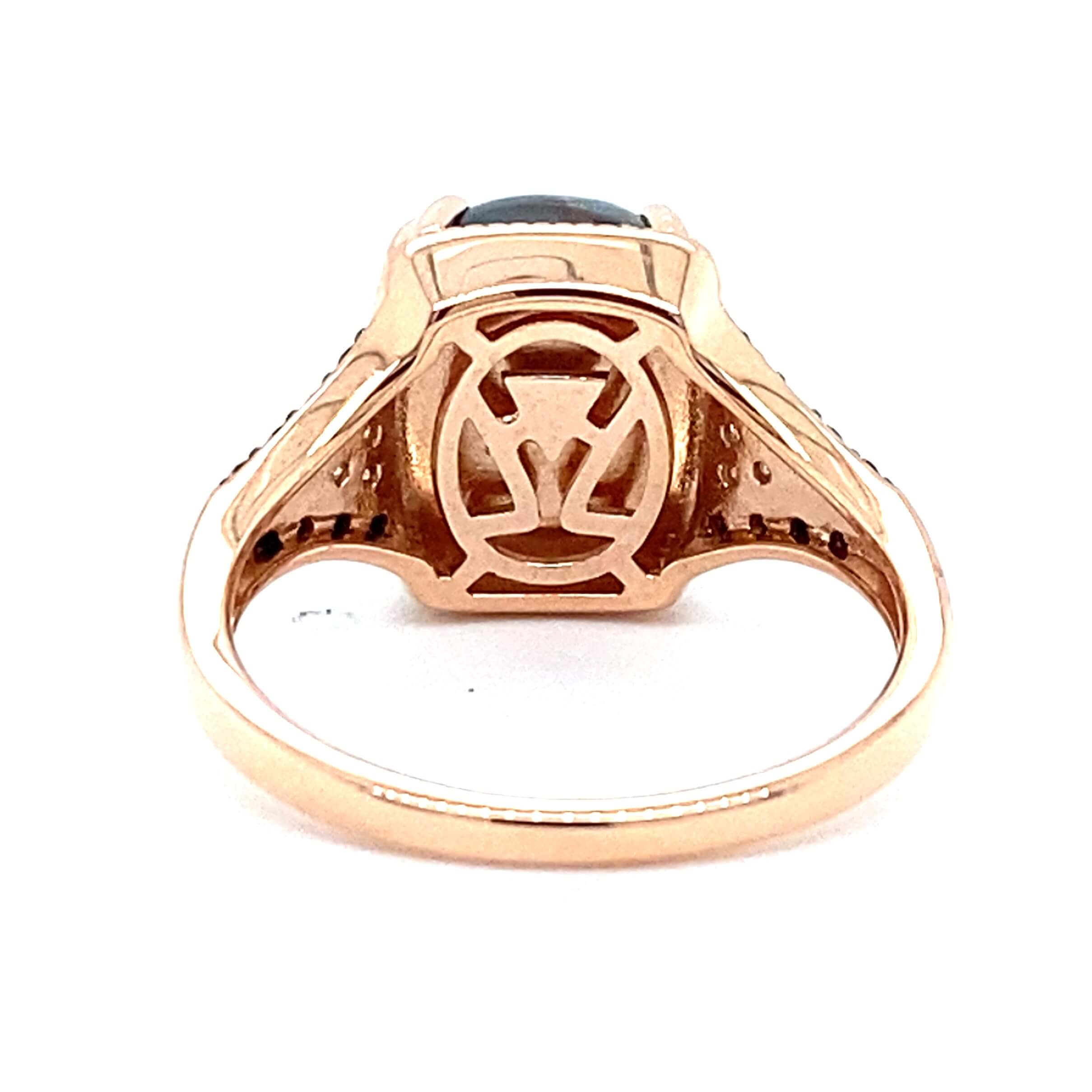 14K Rose Gold 5.24CTW Aquaprase & Diamond Ring by Le Vian