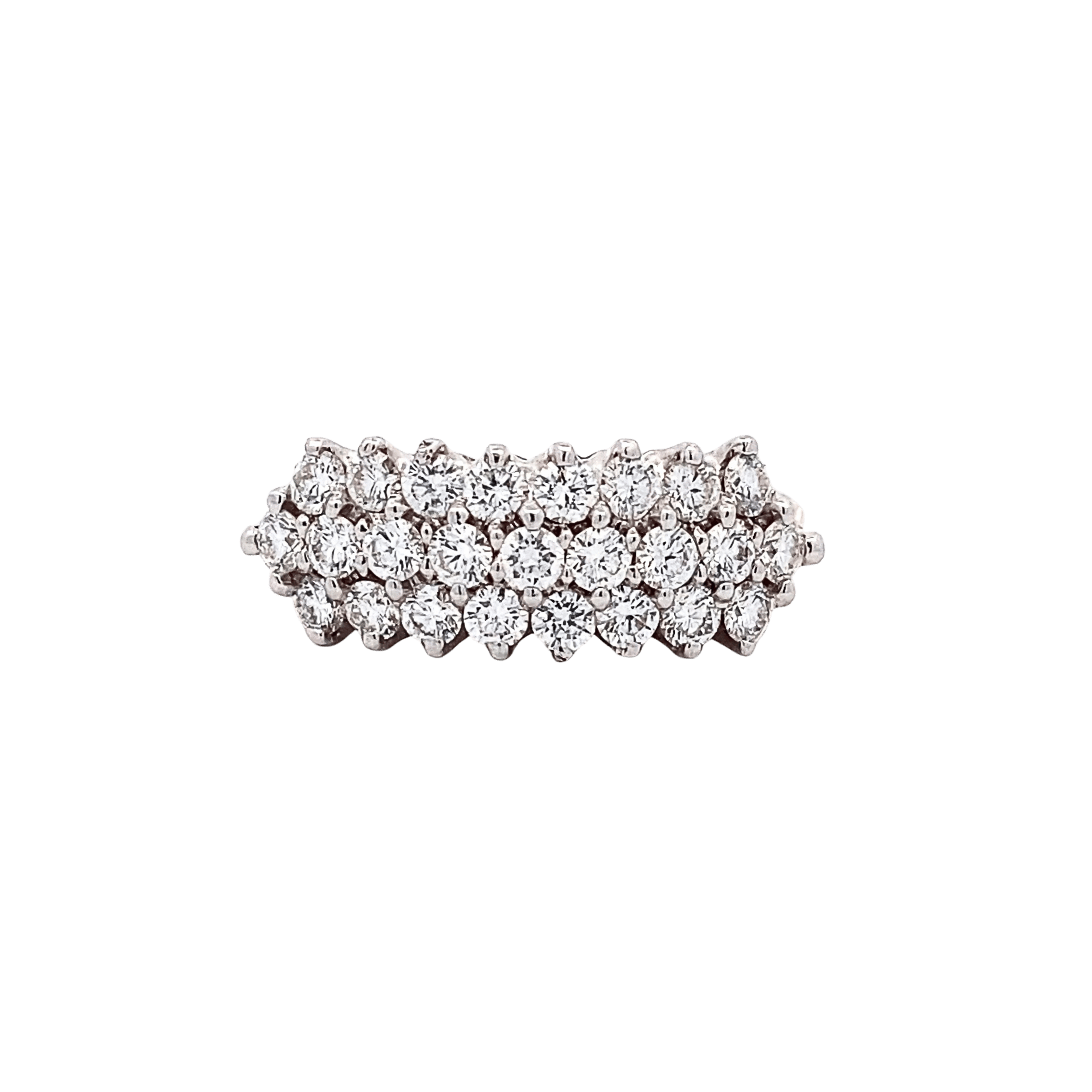 14K Two Tone Gold 1.00CTW Diamond Triple Row Band by Le Vian