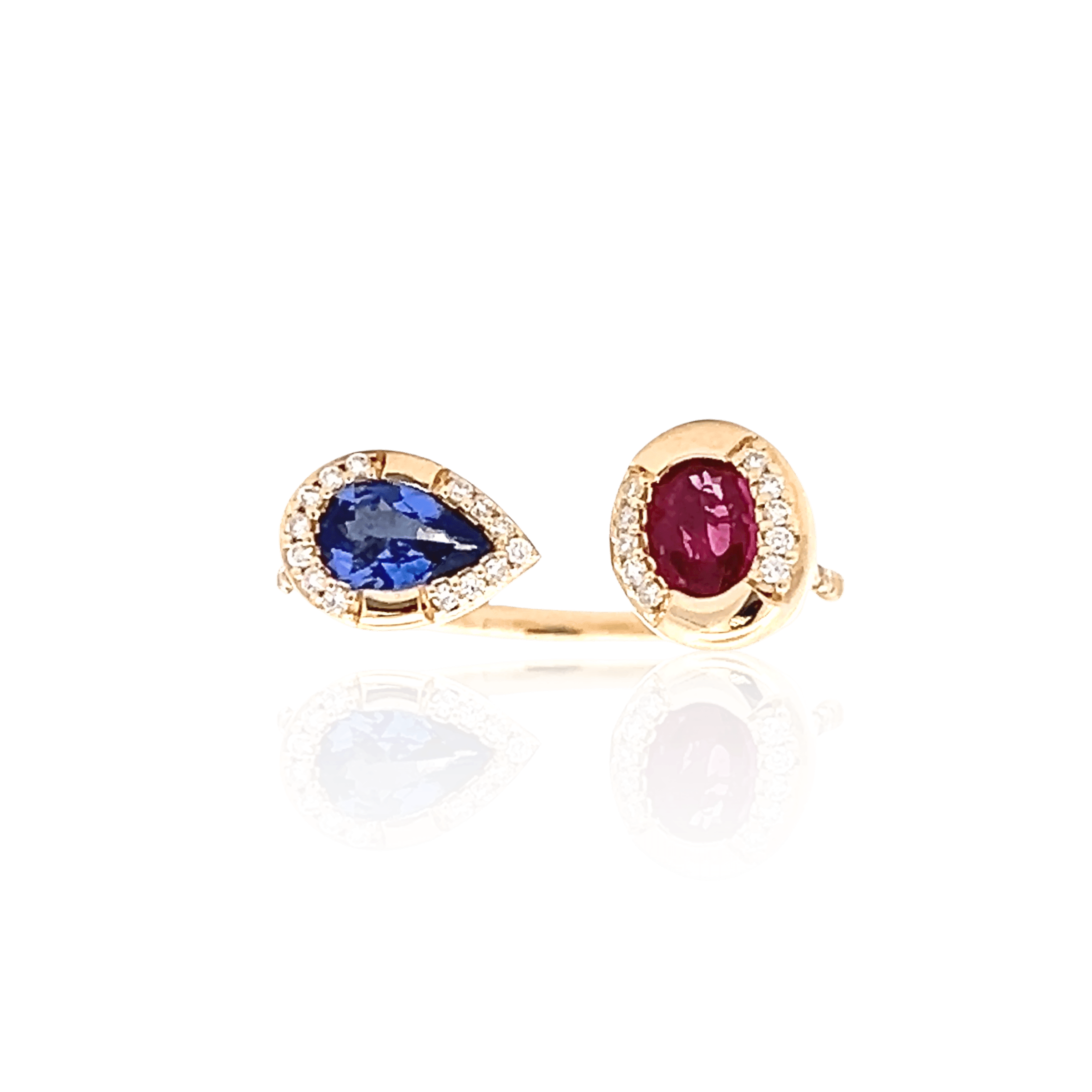 14K Yellow Gold 1.00CTW Tanzanite